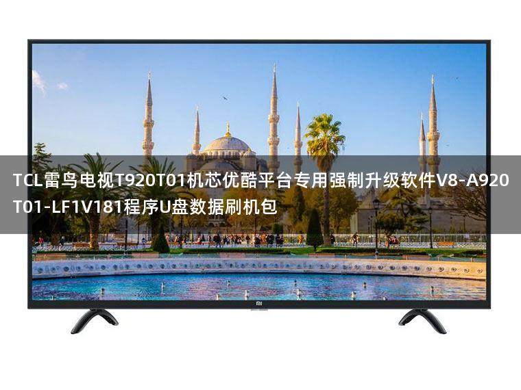 TCL雷鸟电视T920T01机芯优酷平台专用强制升级软件V8-A920T01-LF1V181程序U盘数据刷机包
